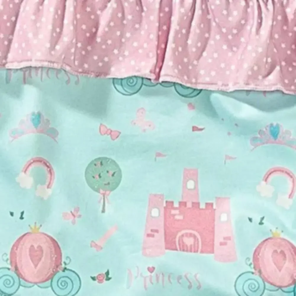 PETE + LUCY Princess Carriage Ruffle Romper Infant Baby 3-6 months